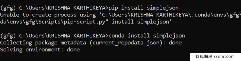 如何安装用于Python的SimpleJson包