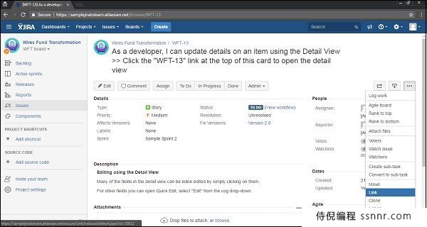 JIRA 关联问题
