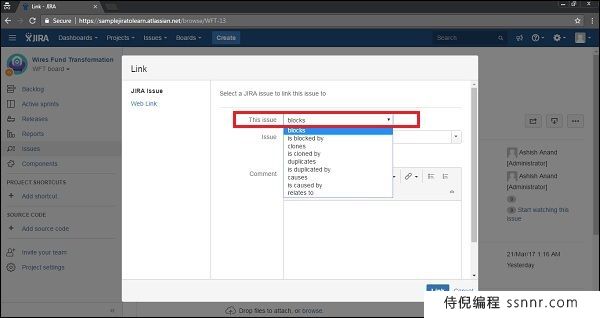 JIRA 关联问题
