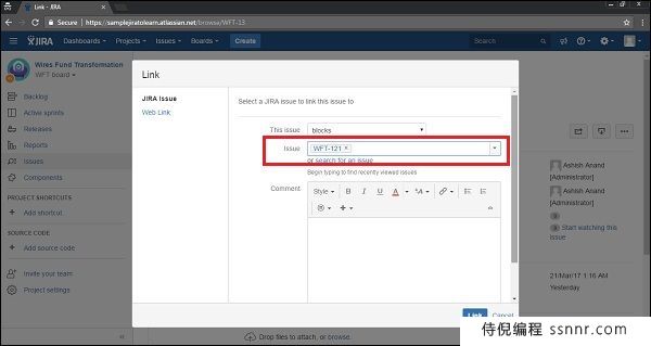 JIRA 关联问题