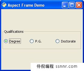 PyGTK AspectFrame类