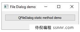 PyQt5 QFileDialog小部件