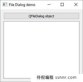 PyQt5 QFileDialog小部件