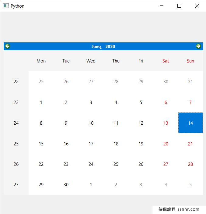 PyQt5 QCalendarWidget 设置最大高度