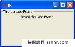 Tkinter LabelFrame容器小部件
