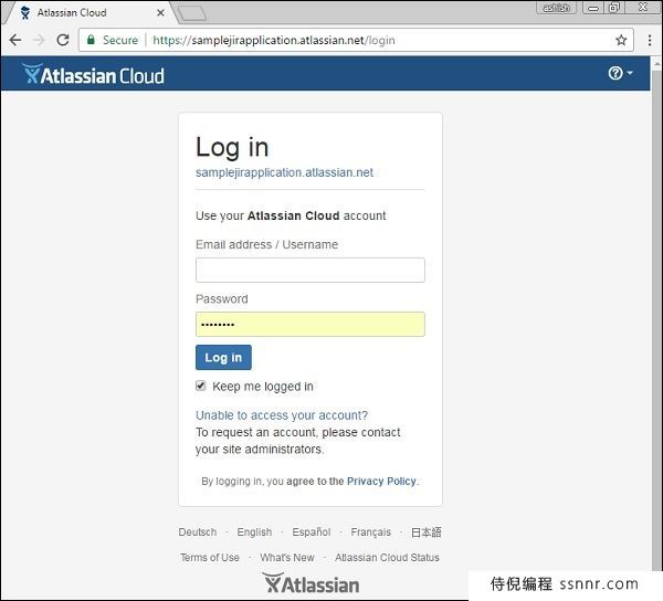 JIRA 登录