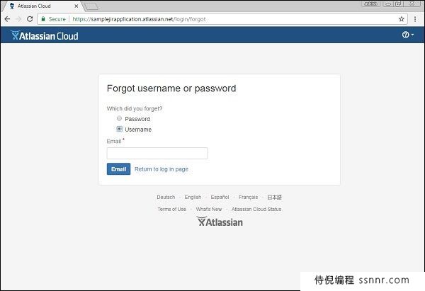JIRA 登录