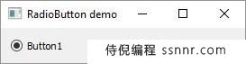PyQt5 QRadioButton小部件