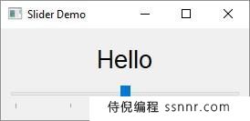 PyQt5 QSlider小部件&#038; Signal