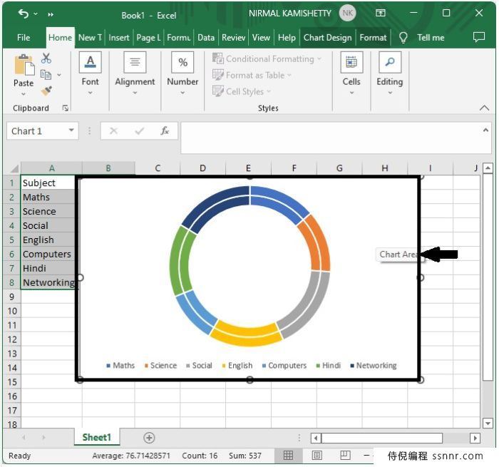 Excel 为饼图添加引导线