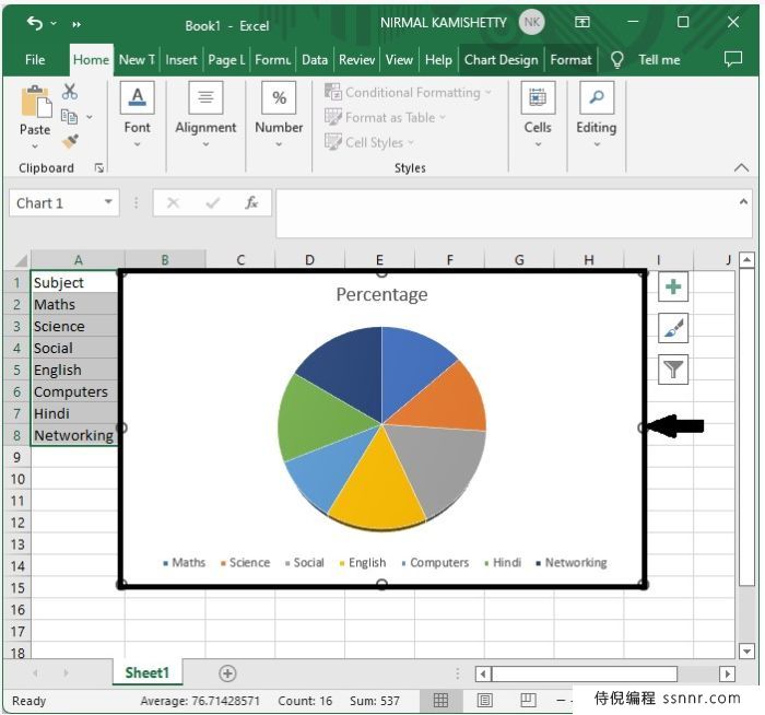 Excel 为饼图添加引导线