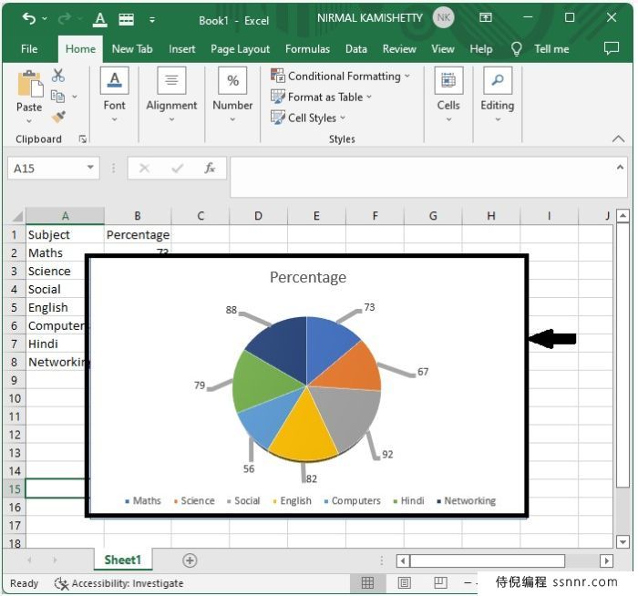 Excel 为饼图添加引导线
