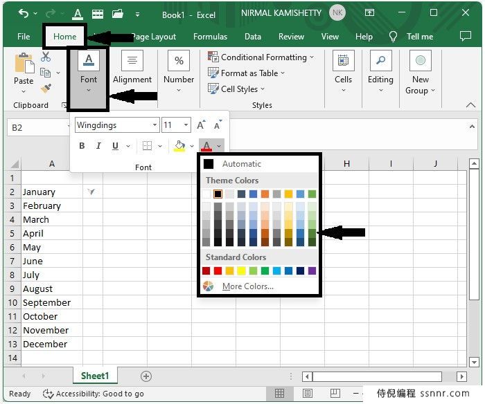 Excel 始终显示数据验证列表的箭头