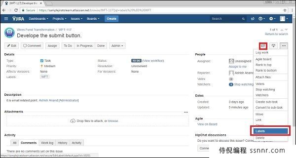 JIRA 标记问题