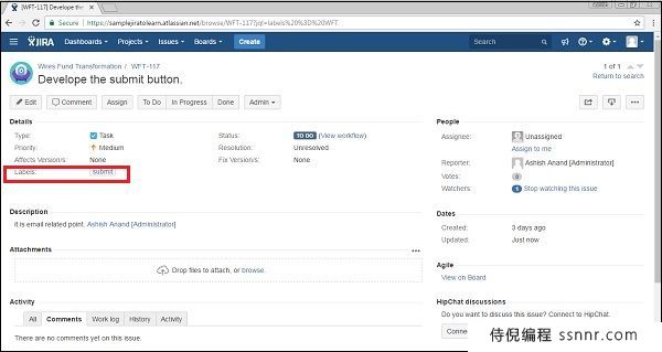 JIRA 标记问题