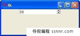 Tkinter Spinbox小部件