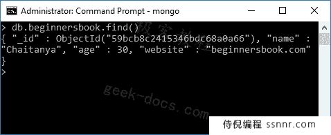 MongoDB 创建集合