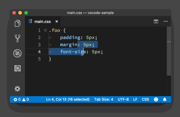 VSCode 代码行编辑