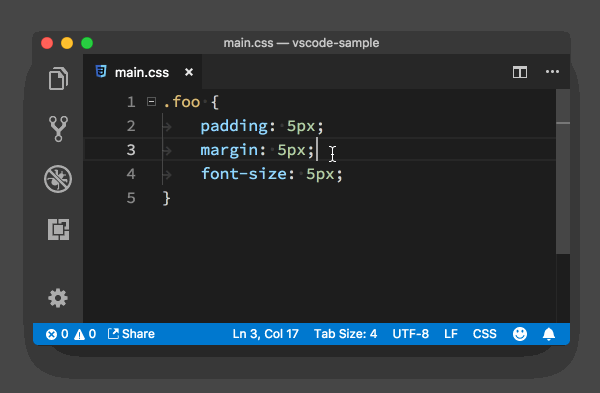 VSCode 代码行编辑