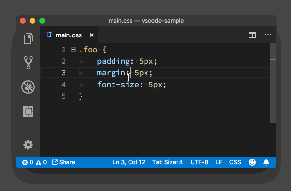 VSCode 代码行编辑